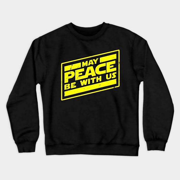 Anti-War Peace Make Love Not War Slogan Crewneck Sweatshirt by BoggsNicolas